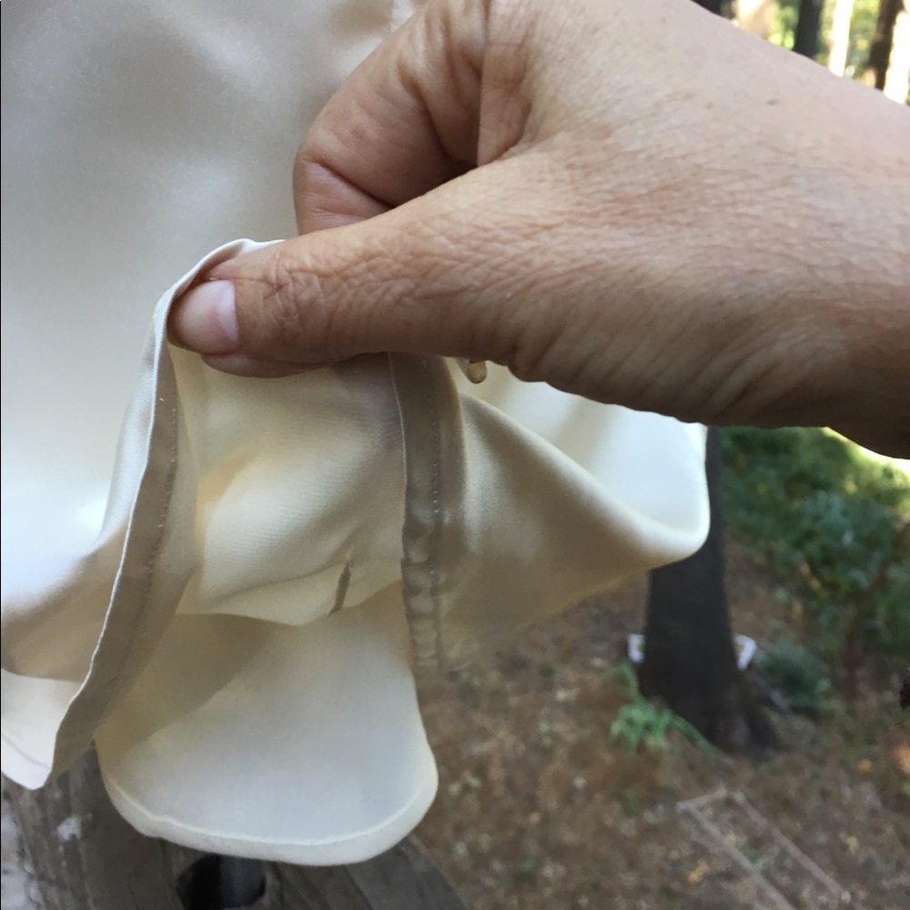 Black Label ruched one shoulder creamy silk camisole, one shoulder top - Picture 7 of 9
